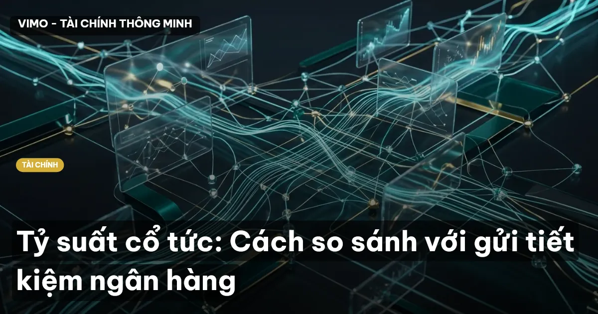 Tỷ suất cổ tức: Cách so sánh với gửi tiết kiệm ngân hàng