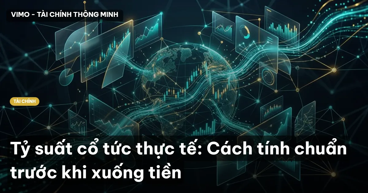 Tỷ suất cổ tức thực tế: Cách tính chuẩn trước khi xuống tiền