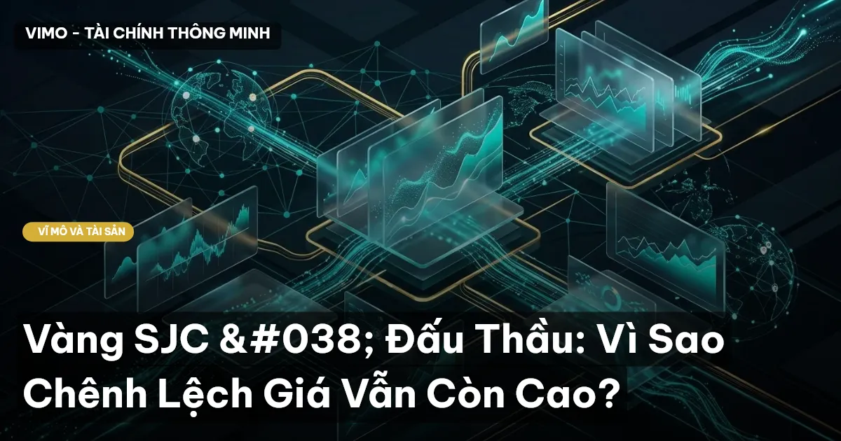 Vàng SJC & Đấu Thầu: Vì Sao Chênh Lệch Giá Vẫn Còn Cao?