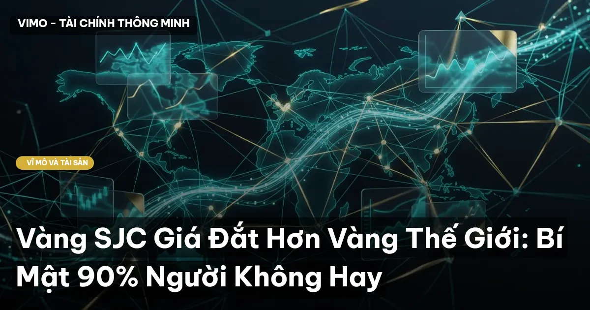 Vàng SJC Giá Đắt Hơn Vàng Thế Giới: Bí Mật 90% Người Không Hay