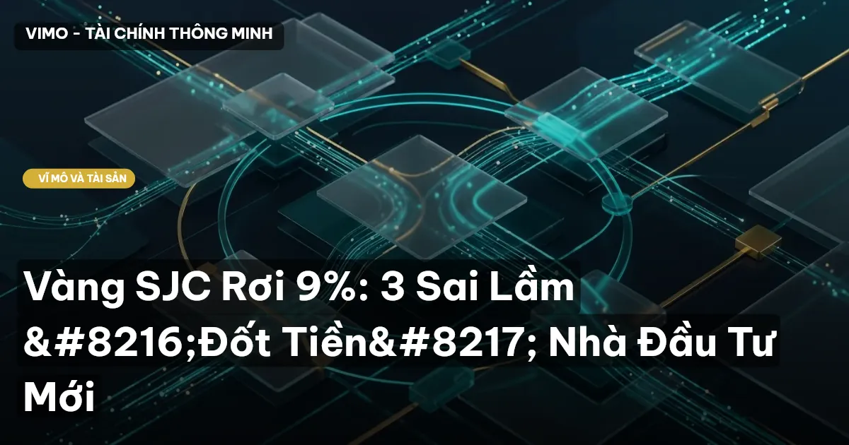 Vàng SJC Rơi 9%: 3 Sai Lầm ‘Đốt Tiền’ Nhà Đầu Tư Mới