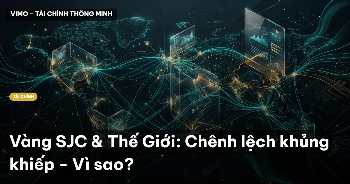 Vàng SJC & Thế Giới: Chênh lệch khủng khiếp - Vì sao?