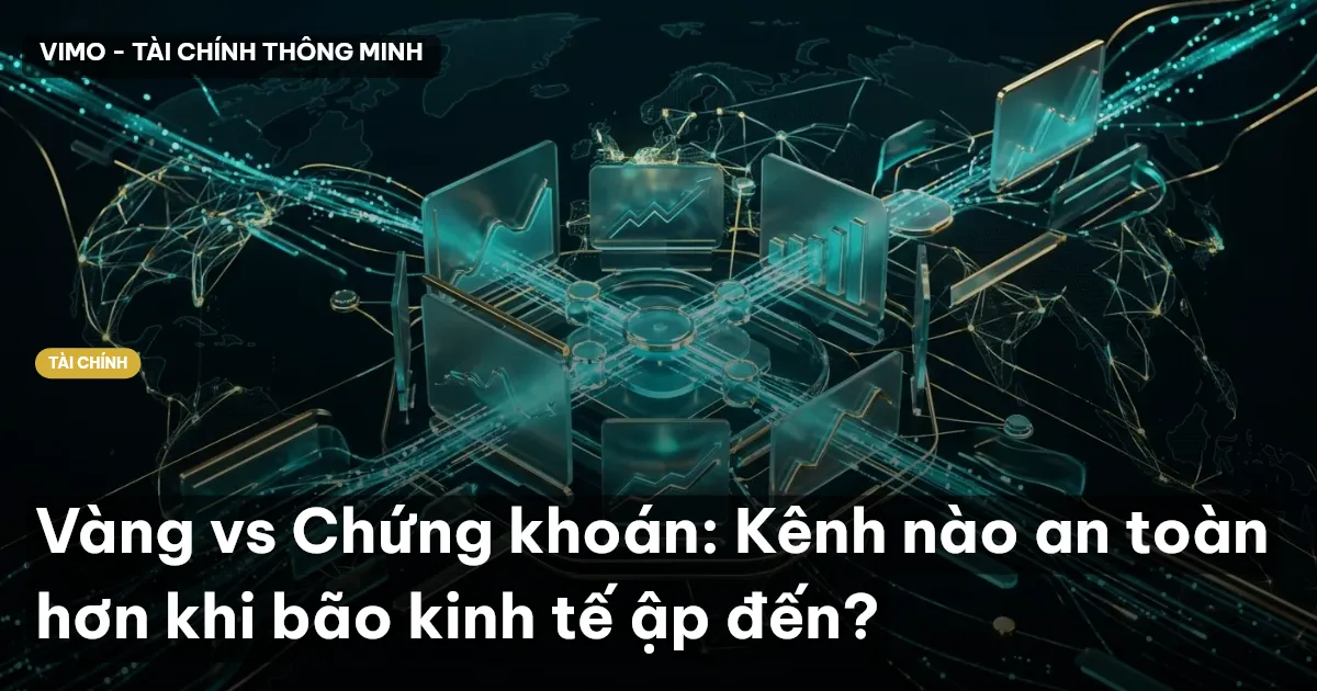 vàng vs chứng khoán
