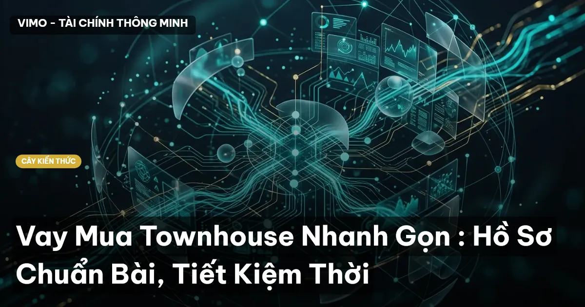 Vay Mua Townhouse Nhanh Gọn : Hồ Sơ Chuẩn Bài, Tiết Kiệm Thời