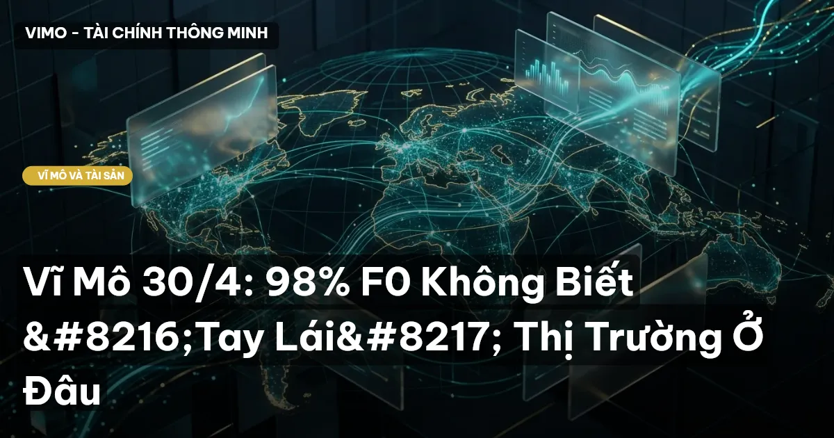 Vĩ Mô 30/4: 98% F0 Không Biết 'Tay Lái' Thị Trường Ở Đâu