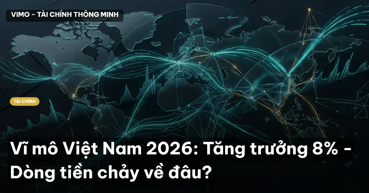 Vĩ mô Việt Nam 2026: Tăng trưởng 8% - Dòng tiền chảy về đâu?