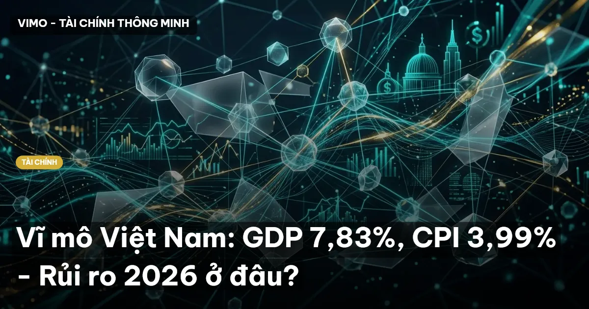 Vĩ mô Việt Nam: GDP 7,83%, CPI 3,99% - Rủi ro 2026 ở đâu?