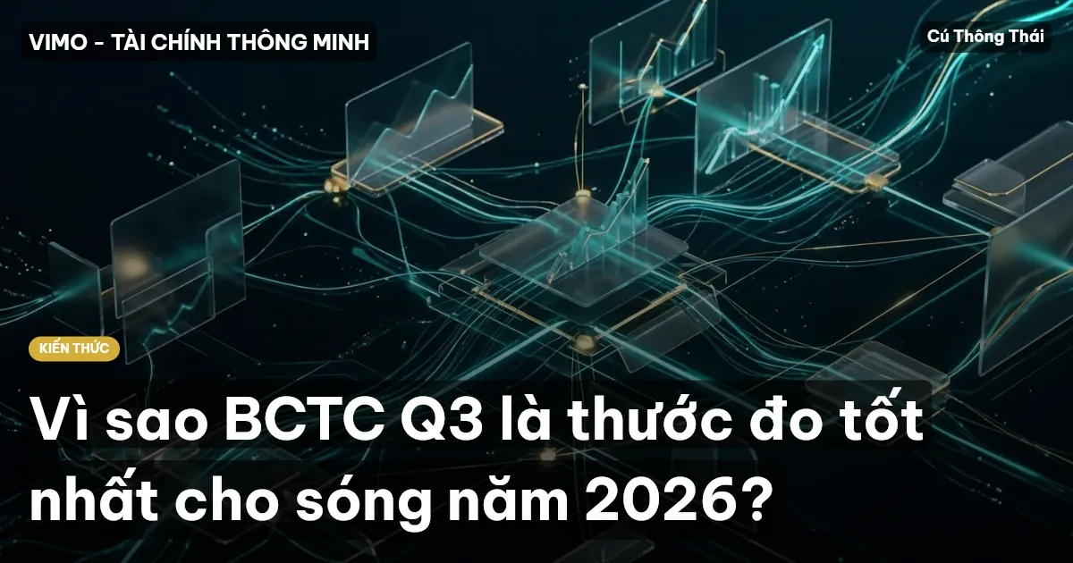 Vì sao BCTC Q3 là thước đo tốt nhất cho sóng năm 2026?