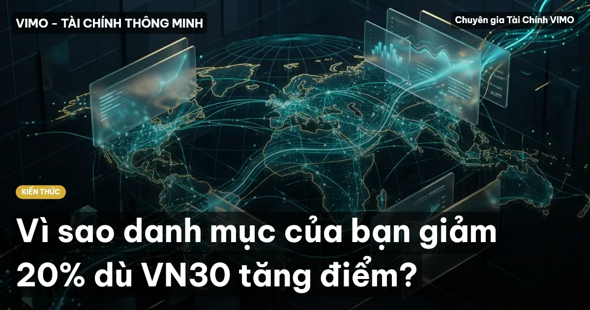 Vì sao danh mục của bạn giảm 20% dù VN30 tăng điểm?