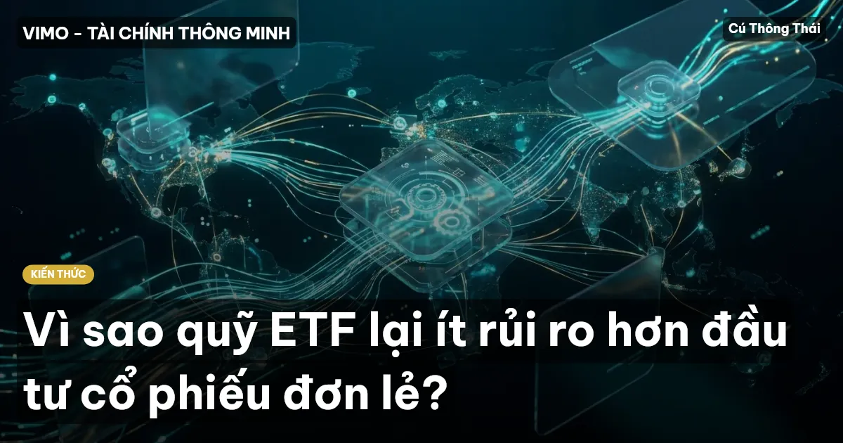 Vì sao quỹ ETF lại ít rủi ro hơn đầu tư cổ phiếu đơn lẻ?