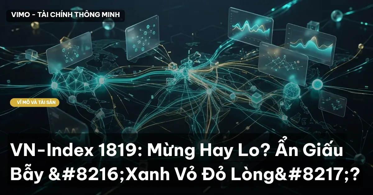 VN-Index 1819: Mừng Hay Lo? Ẩn Giấu Bẫy ‘Xanh Vỏ Đỏ Lòng’?