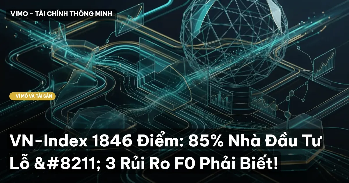 VN-Index 1846 Điểm: 85% Nhà Đầu Tư Lỗ – 3 Rủi Ro F0 Phải Biết!