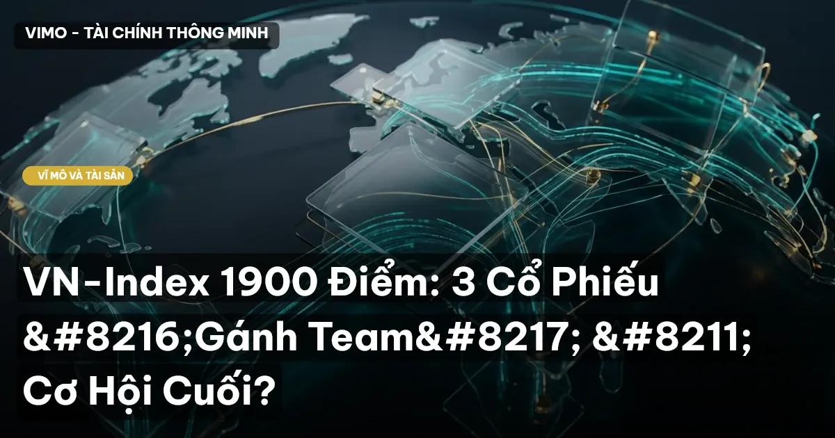VN-Index 1900 Điểm: 3 Cổ Phiếu 'Gánh Team' – Cơ Hội Cuối?