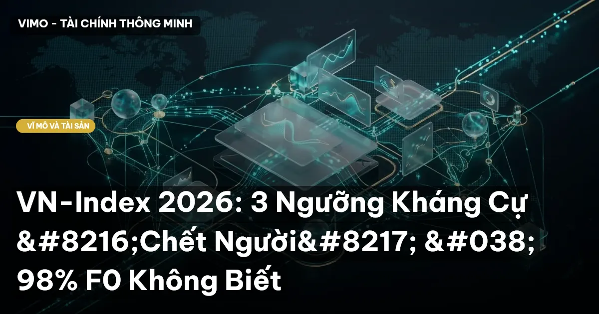 VN-Index 2026: 3 Ngưỡng Kháng Cự ‘Chết Người’ & 98% F0 Không Biết