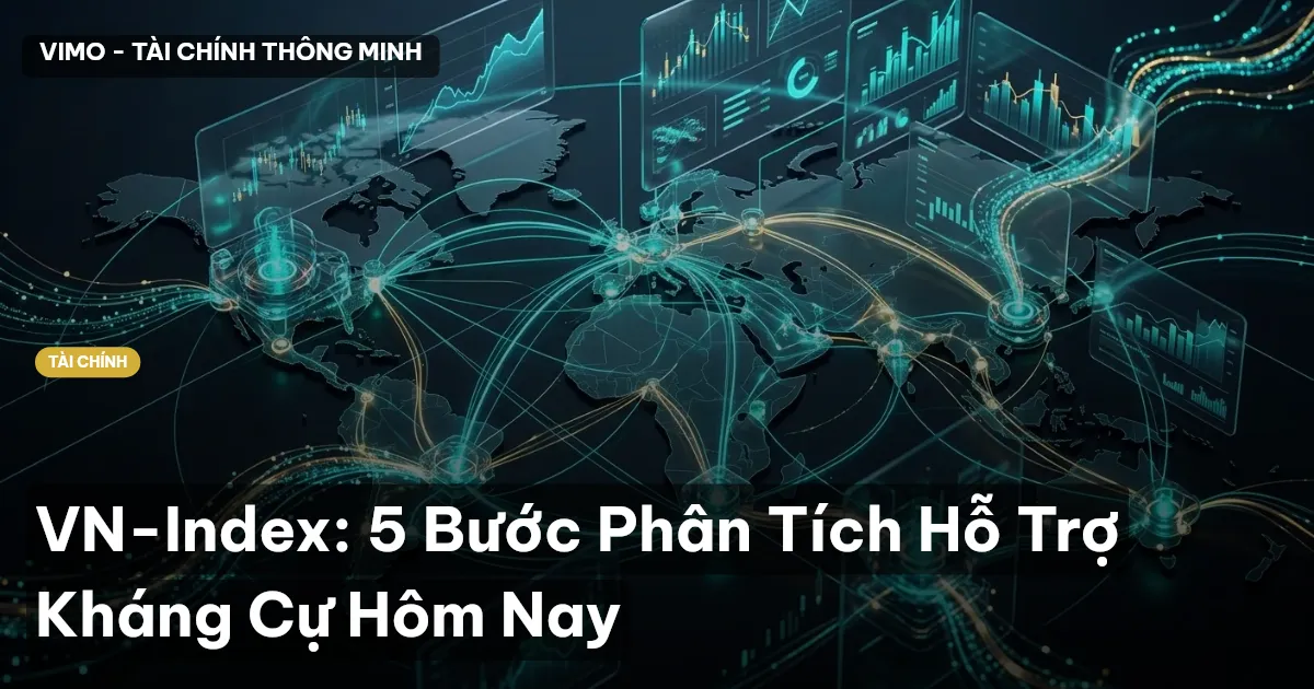 VN-Index: 5 Bước Phân Tích Hỗ Trợ Kháng Cự Hôm Nay
