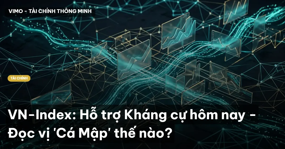 VN-Index: Hỗ trợ Kháng cự hôm nay - Đọc vị 'Cá Mập' thế nào?