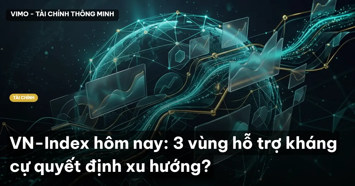VN-Index hôm nay: 3 vùng hỗ trợ kháng cự quyết định xu hướng?
