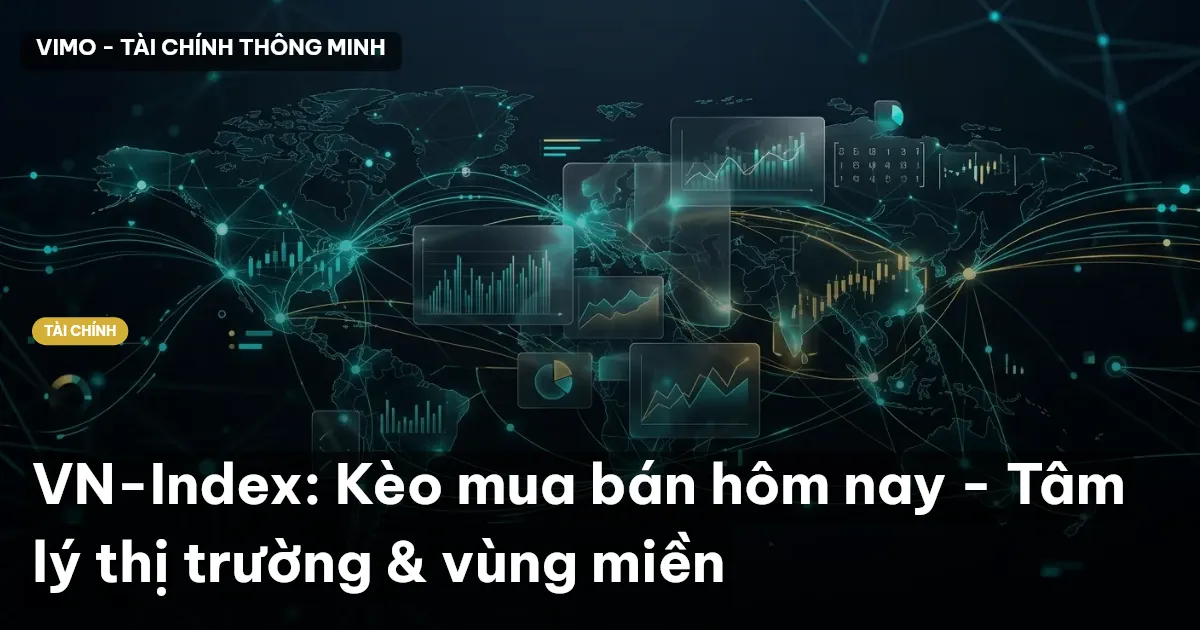 VN-Index: Kèo mua bán hôm nay - Tâm lý thị trường & vùng miền