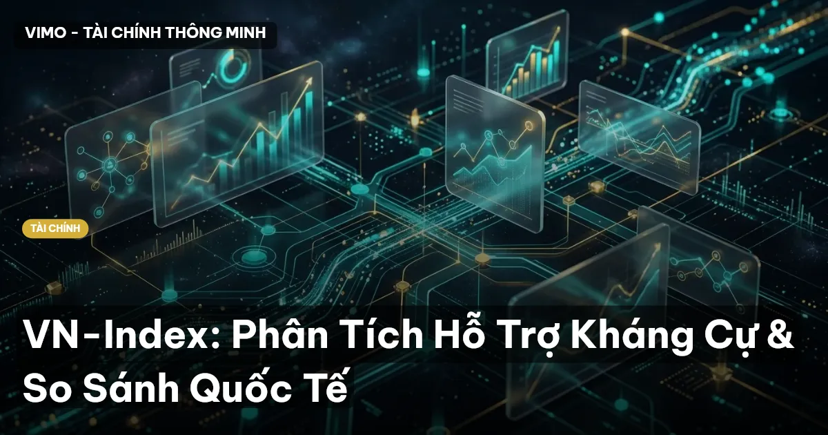 VN-Index: Phân Tích Hỗ Trợ Kháng Cự & So Sánh Quốc Tế