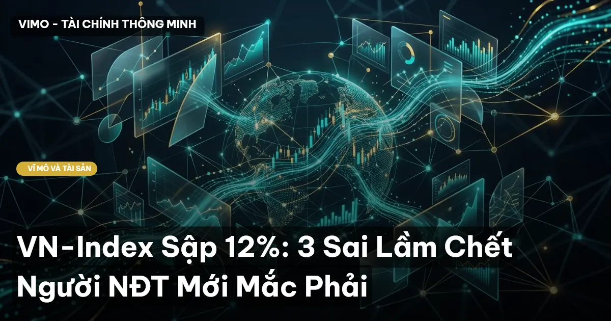 VN-Index Sập 12%: 3 Sai Lầm Chết Người NĐT Mới Mắc Phải