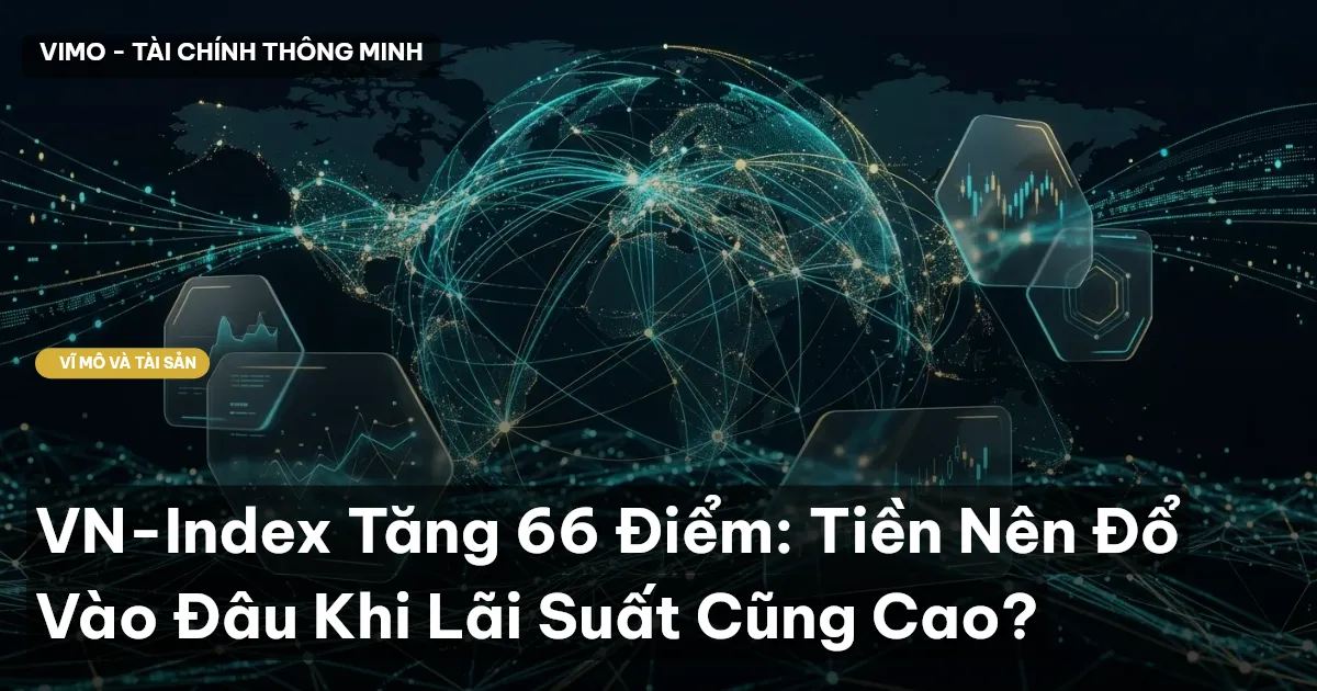 VN-Index Tăng 66 Điểm: Tiền Nên Đổ Vào Đâu Khi Lãi Suất Cũng Cao?