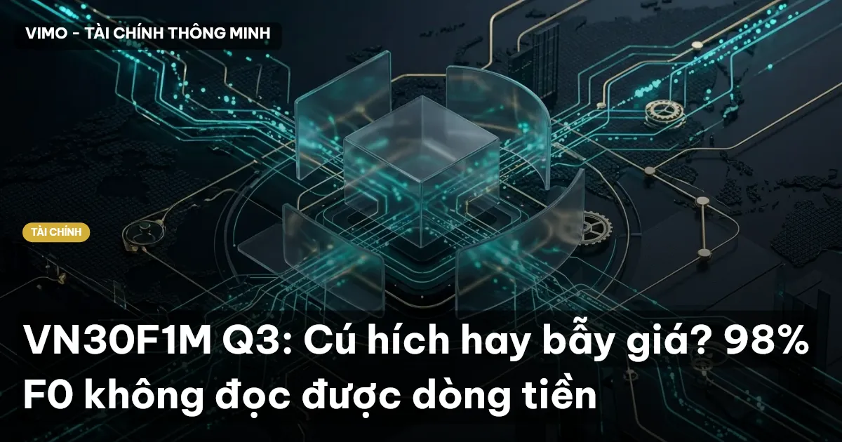 VN30F1M Q3: Cú hích hay bẫy giá? 98% F0 không đọc được dòng tiền