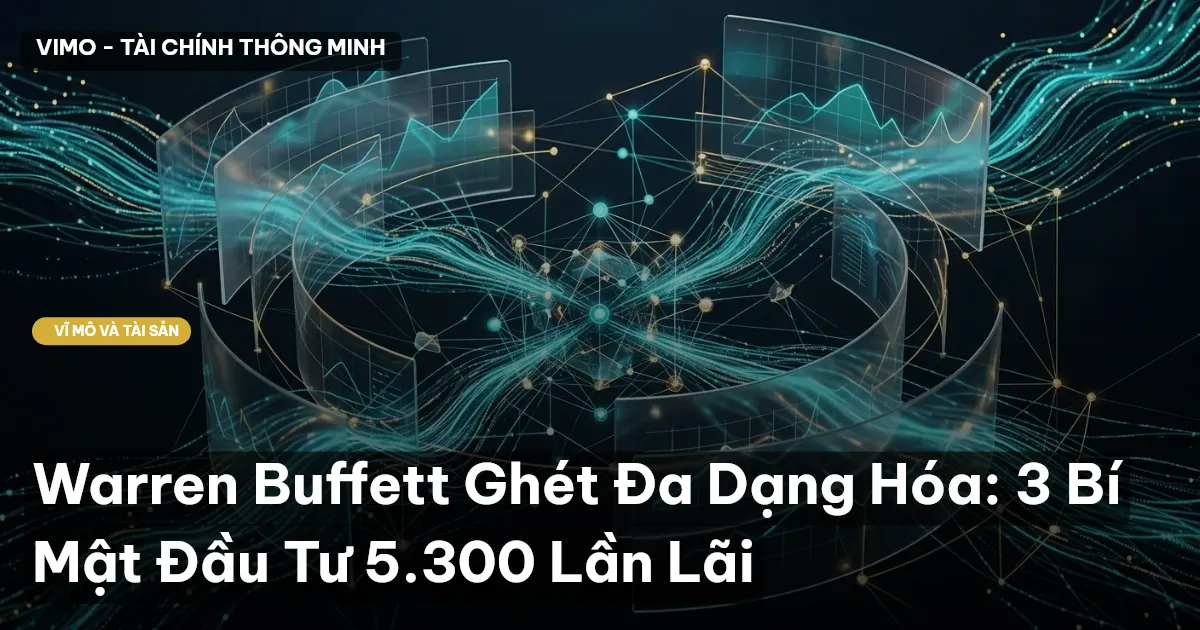 Warren Buffett Ghét Đa Dạng Hóa: 3 Bí Mật Đầu Tư 5.300 Lần Lãi
