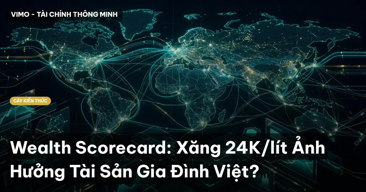 Wealth Scorecard: Xăng 24K/lít Ảnh Hưởng Tài Sản Gia Đình Việt?