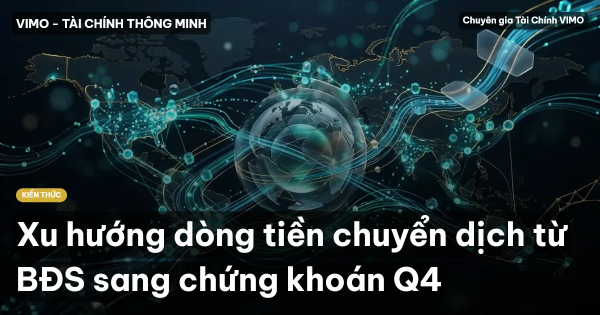 Xu hướng dòng tiền chuyển dịch từ BĐS sang chứng khoán Q4