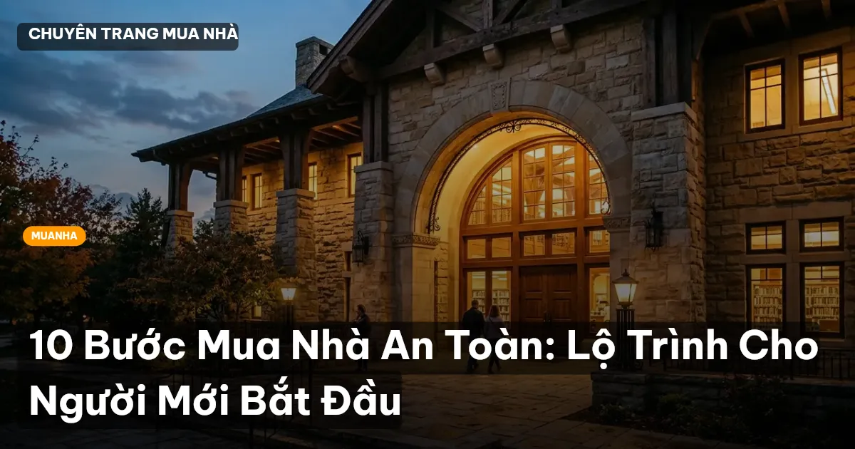 10 Bước Mua Nhà An Toàn: Lộ Trình Cho Người Mới Bắt Đầu