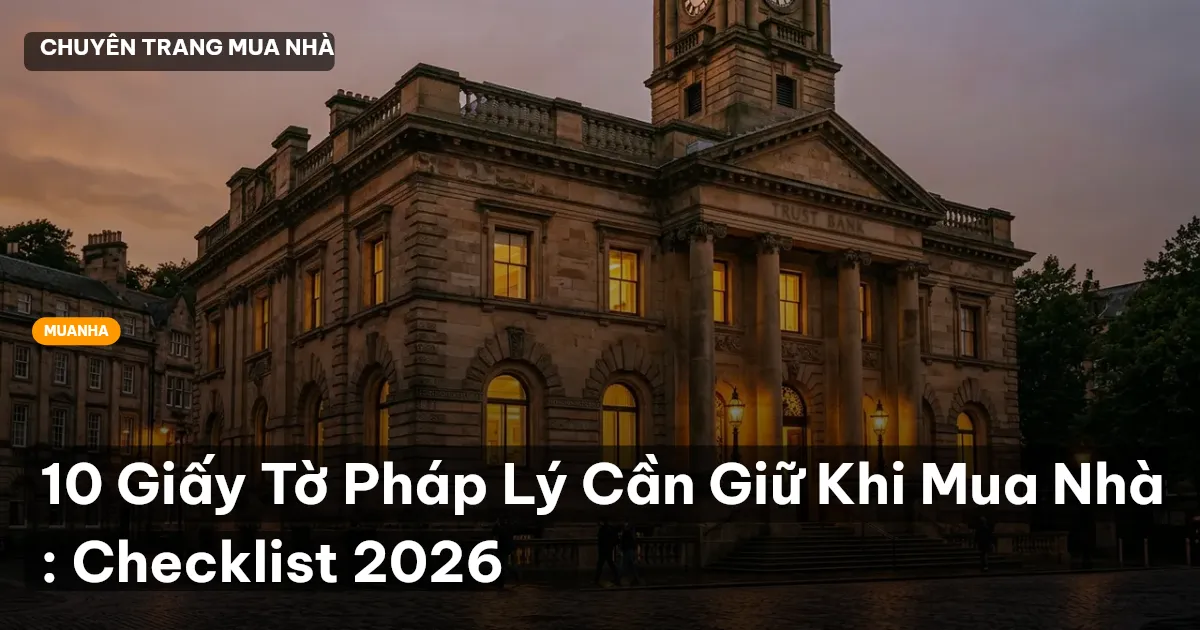 10 Giấy Tờ Pháp Lý Cần Giữ Khi Mua Nhà : Checklist 2026