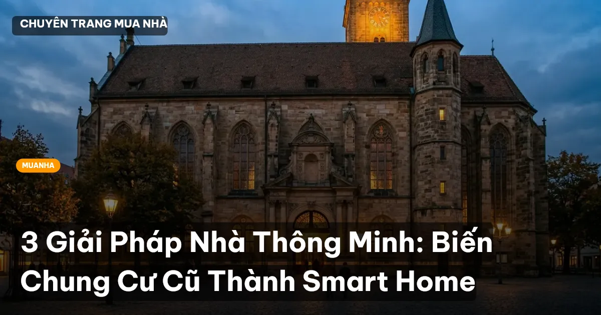 3 Giải Pháp Nhà Thông Minh: Biến Chung Cư Cũ Thành Smart Home