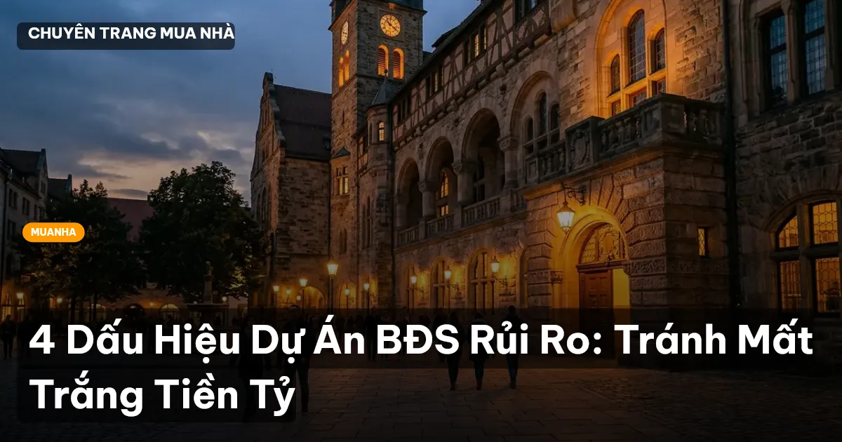 4 Dấu Hiệu Dự Án BĐS Rủi Ro: Tránh Mất Trắng Tiền Tỷ