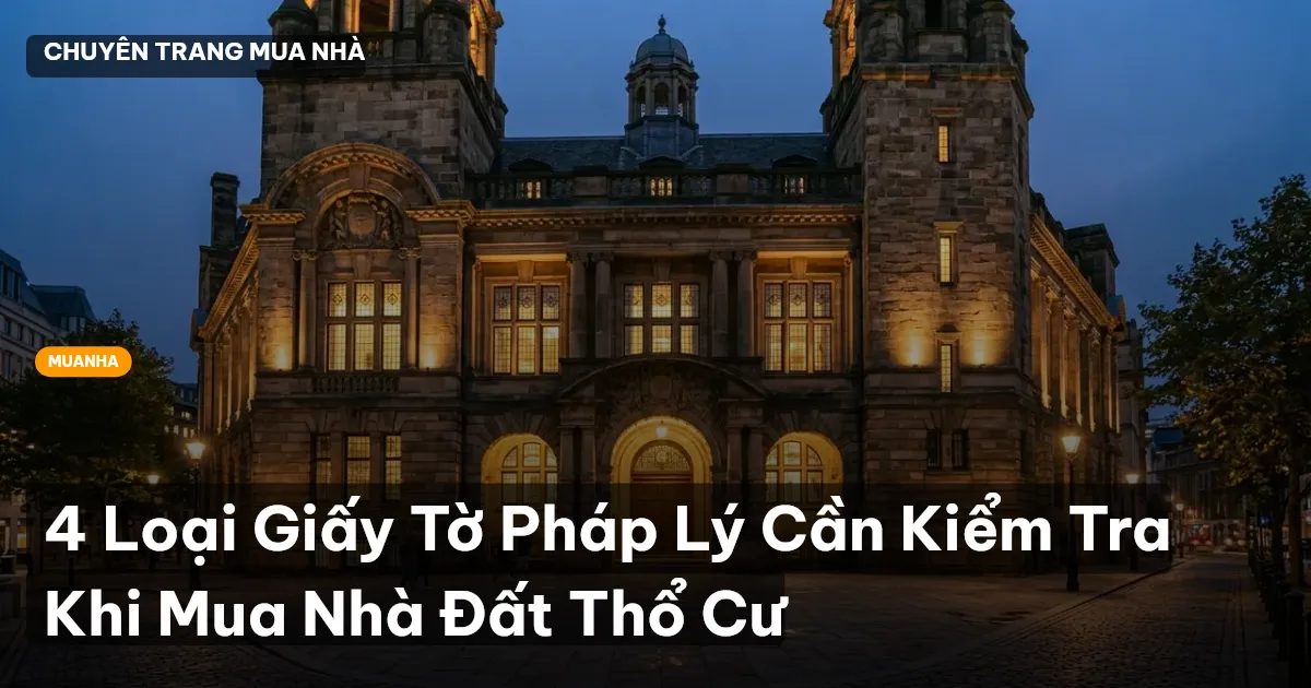 4 Loại Giấy Tờ Pháp Lý Cần Kiểm Tra Khi Mua Nhà Đất Thổ Cư