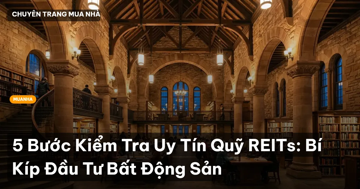 5 Bước Kiểm Tra Uy Tín Quỹ REITs: Bí Kíp Đầu Tư Bất Động Sản