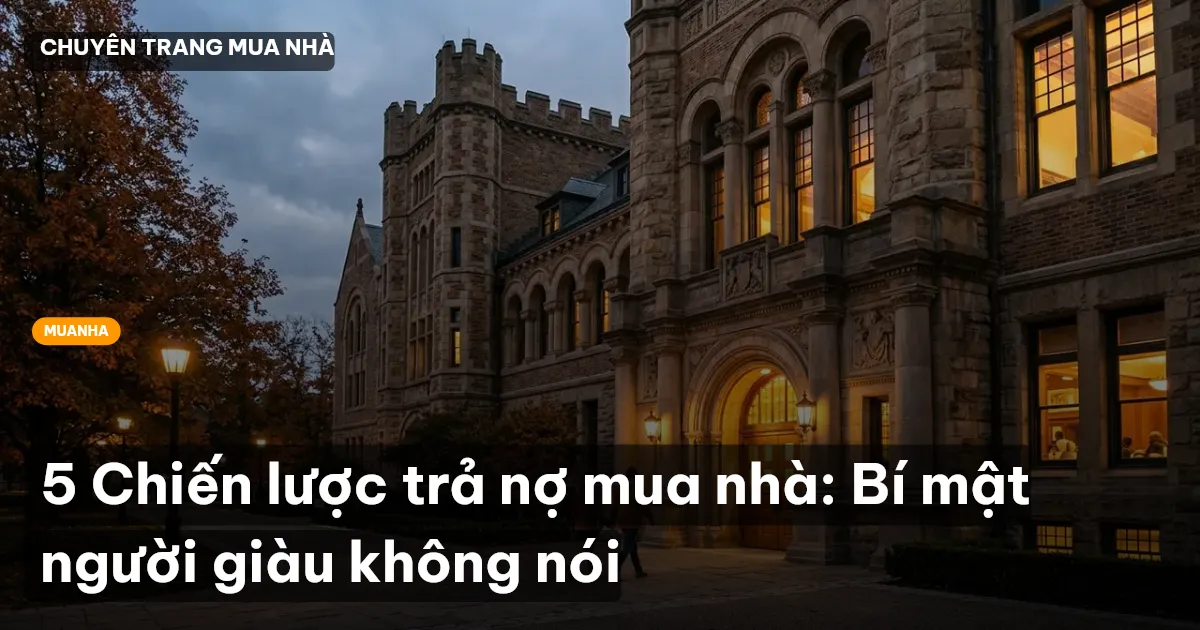 trả nợ mua nhà