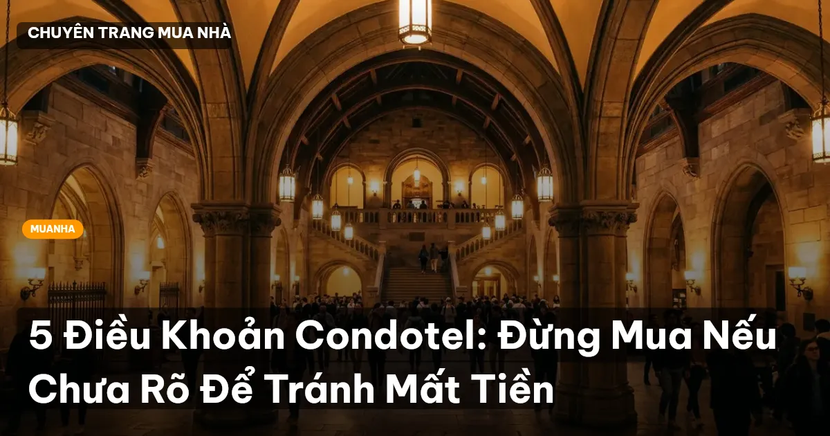 5 Điều Khoản Condotel: Đừng Mua Nếu Chưa Rõ Để Tránh Mất Tiền