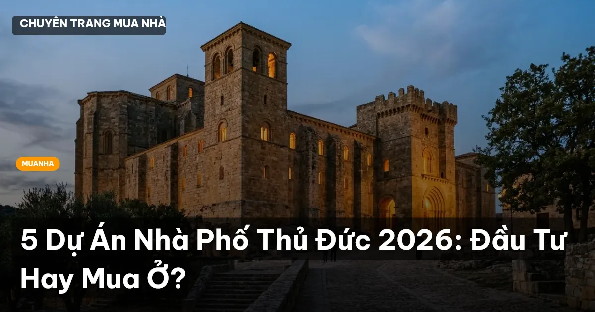 5 Dự Án Nhà Phố Thủ Đức 2026: Đầu Tư Hay Mua Ở?