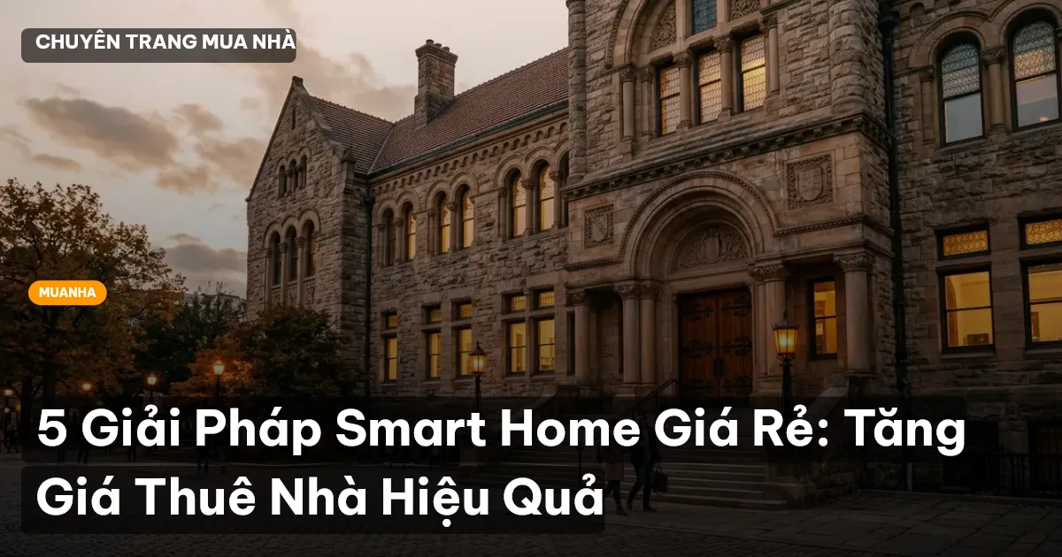5 Giải Pháp Smart Home Giá Rẻ: Tăng Giá Thuê Nhà Hiệu Quả