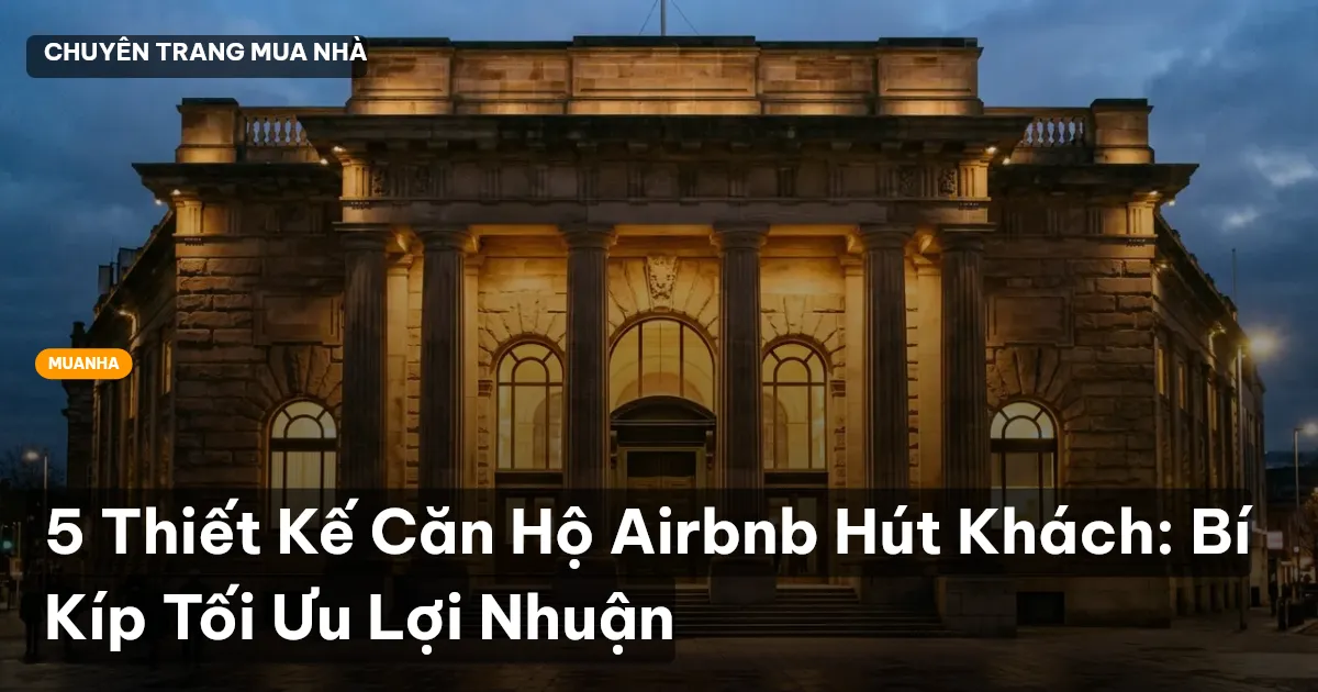 5 Thiết Kế Căn Hộ Airbnb Hút Khách: Bí Kíp Tối Ưu Lợi Nhuận