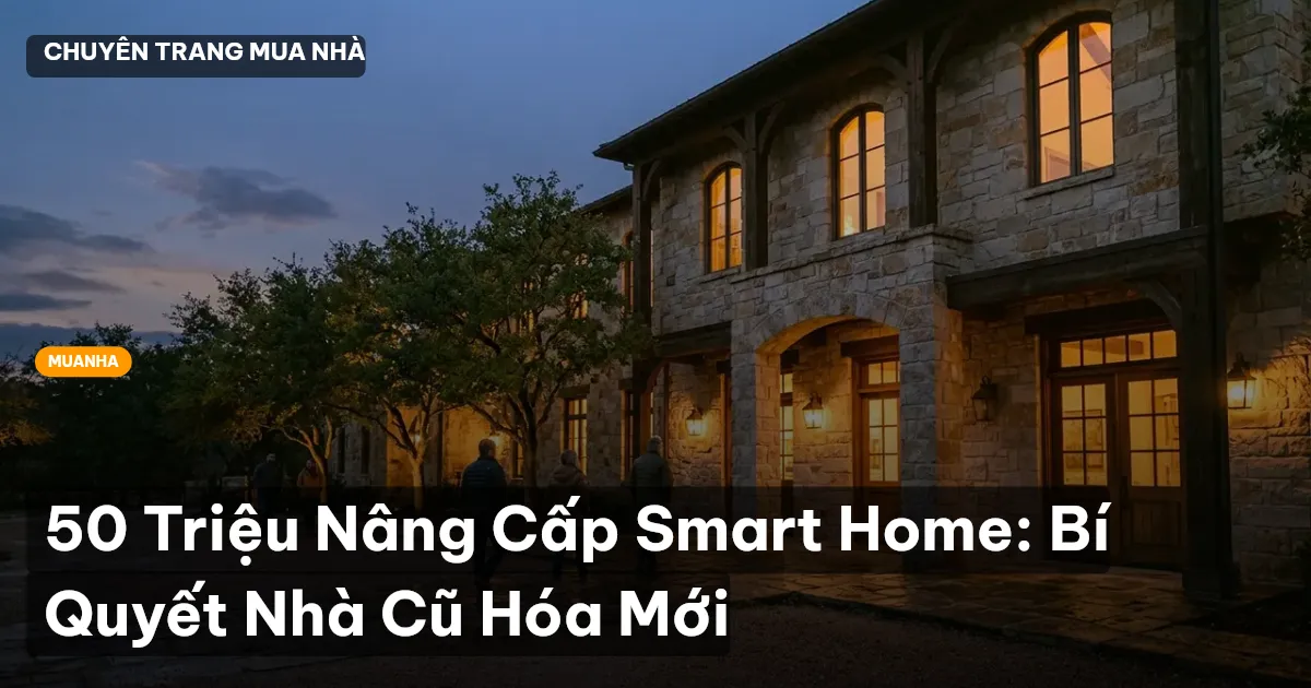 50 Triệu Nâng Cấp Smart Home: Bí Quyết Nhà Cũ Hóa Mới