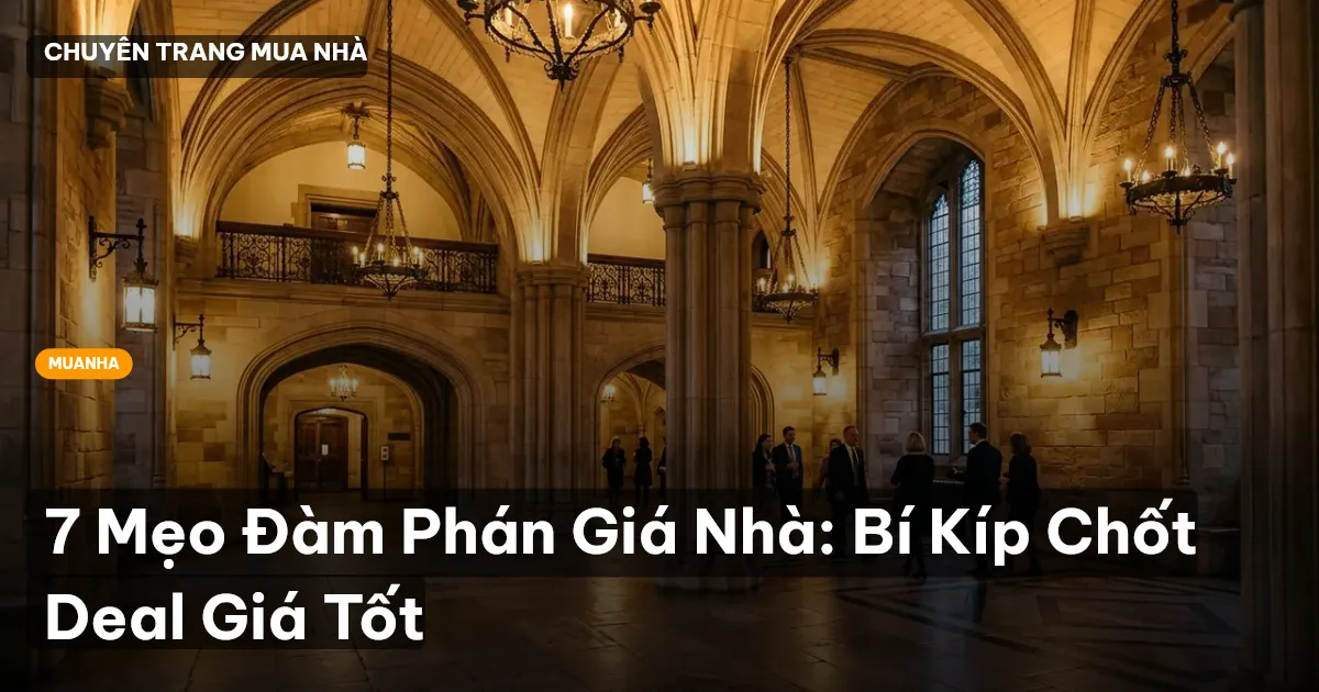 7 Mẹo Đàm Phán Giá Nhà: Bí Kíp Chốt Deal Giá Tốt