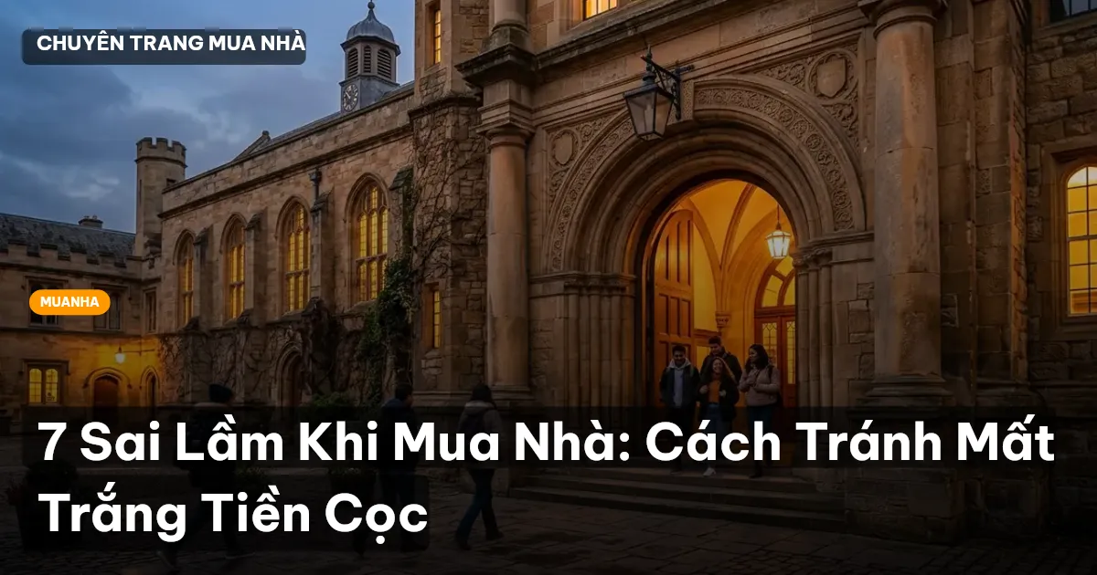 7 Sai Lầm Khi Mua Nhà: Cách Tránh Mất Trắng Tiền Cọc