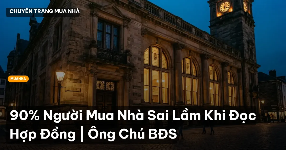 90% Người Mua Nhà Sai Lầm Khi Đọc Hợp Đồng | Ông Chú BĐS
