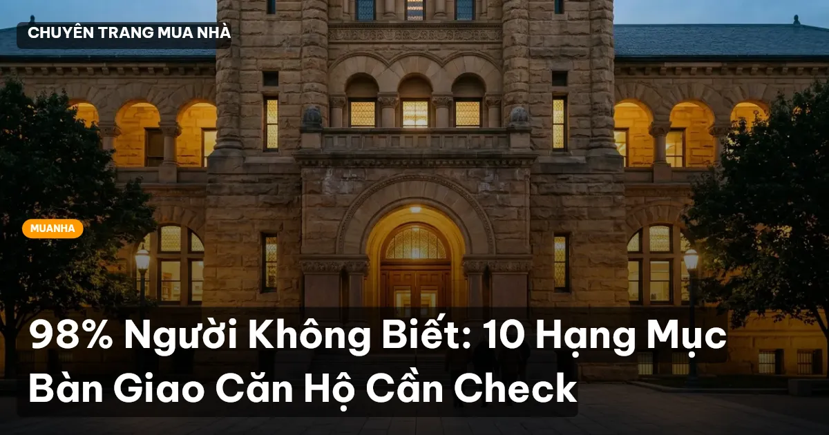 bàn giao căn hộ