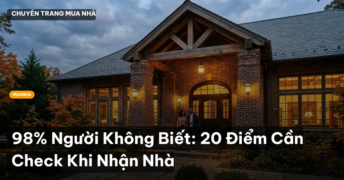 kiểm tra bàn giao căn hộ