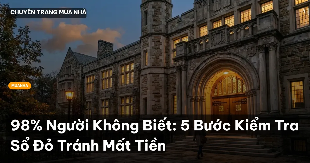 kiểm tra sổ đỏ