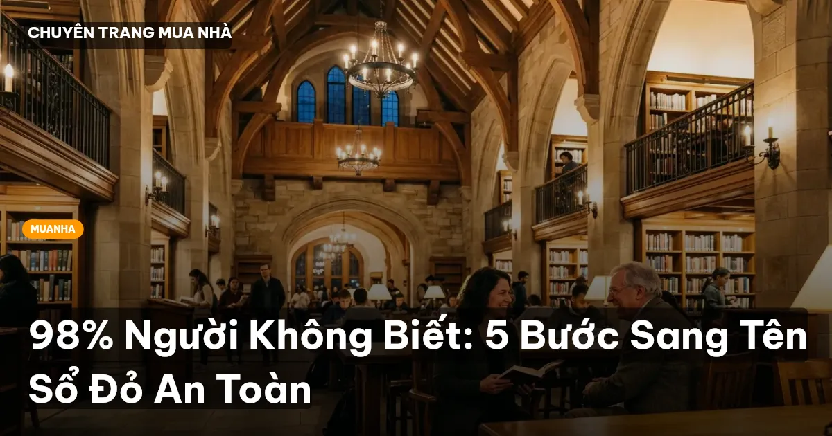 sang tên sổ đỏ