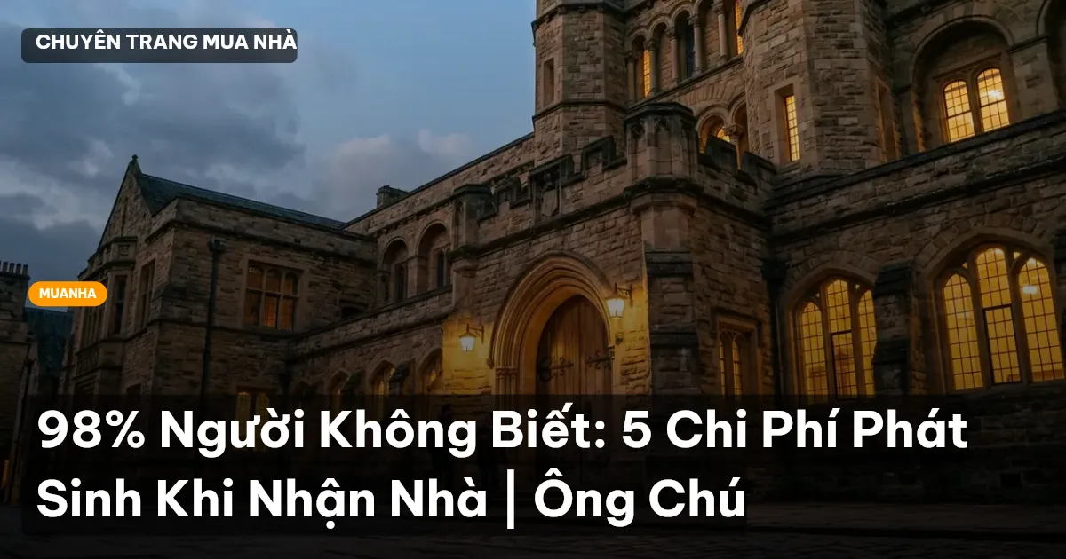 nhận bàn giao nhà