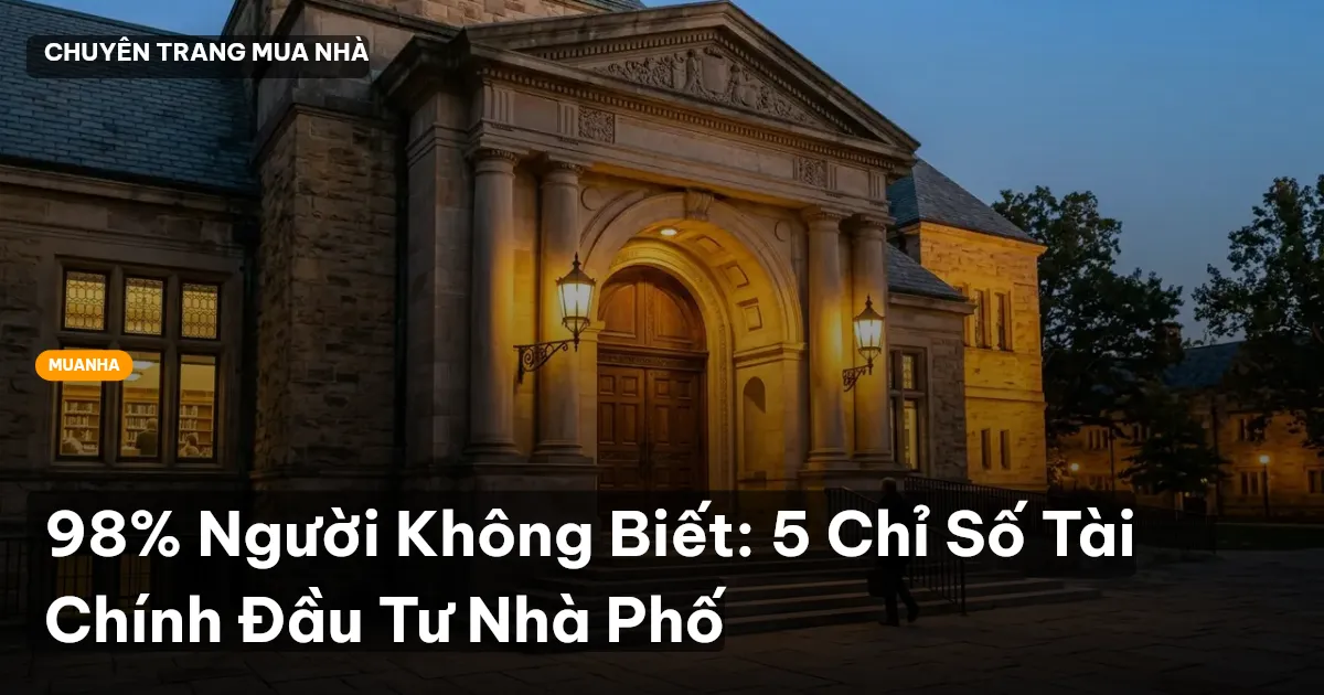 đầu tư nhà phố